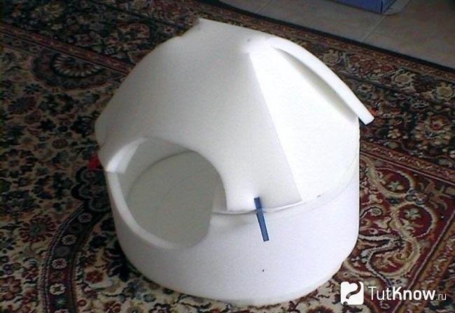 Готовый каркас домика для кота