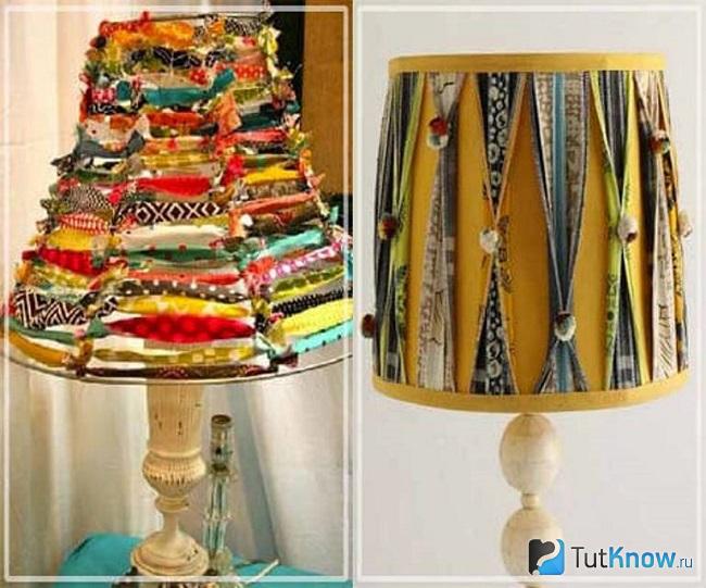 Новые абажуры из старых моделей