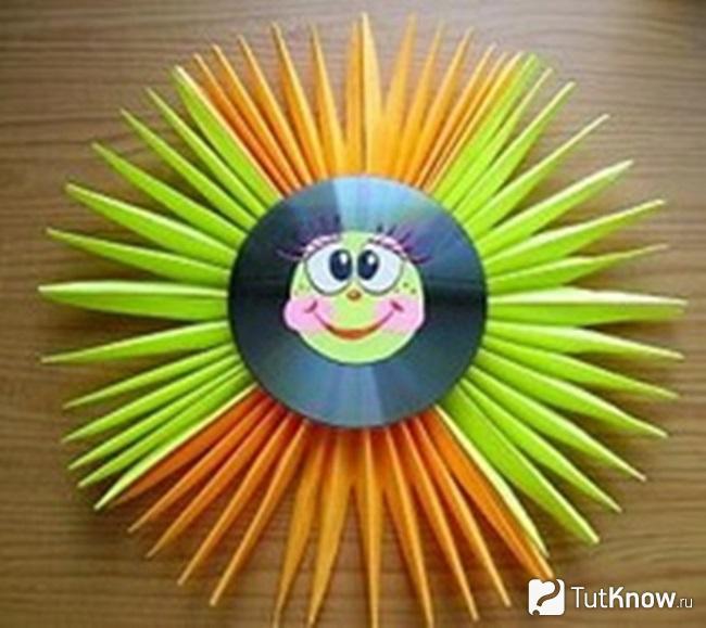 Самодельное солнышко ко дню защиты детей
