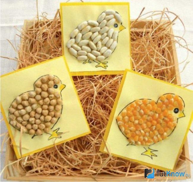 Цыплята из бобовых культур