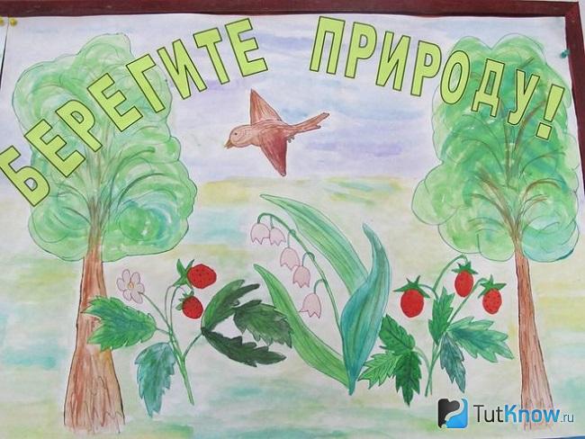 Детский рисунок природы