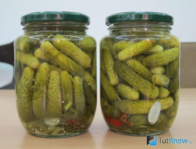 Маринованные огурцы как малокалорийный продукт