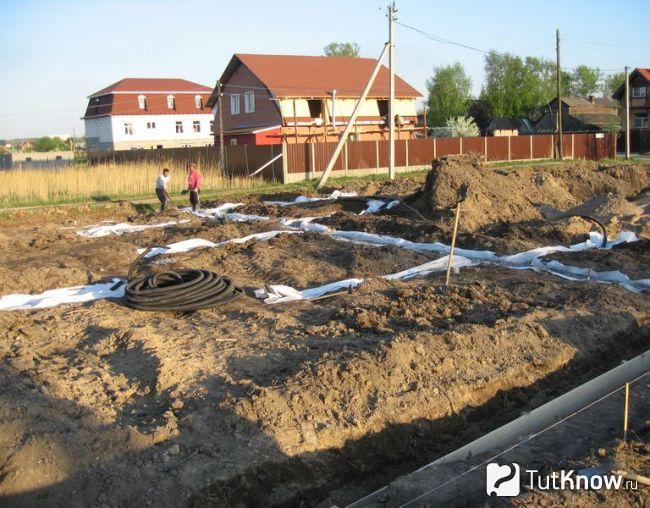 Обустройство дренажа на участке