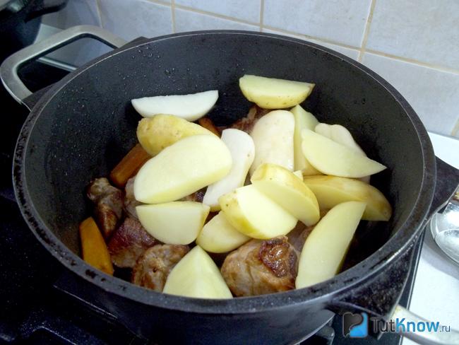 К продуктам добавлен картофель