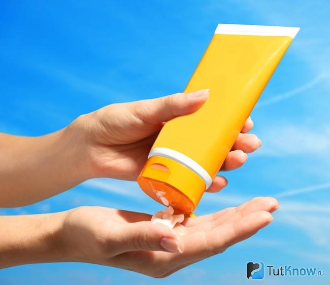 Солнцезащитный крем с SPF