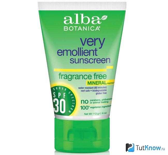 Крем Alba Botanica Very Emollient Mineral Sunscreen SPF30