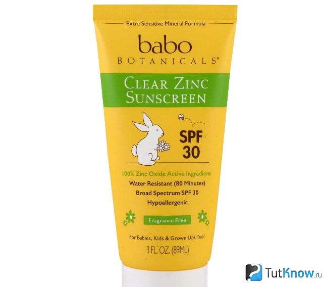 Крем Babo Botanicals Clear Zinc Sunscreen SPF30