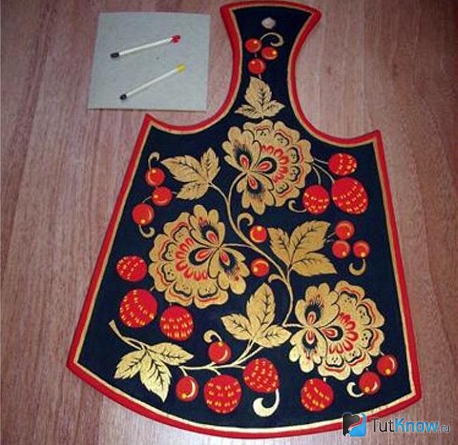 Художественное украшение доски для кухни