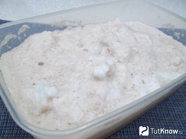 Продукты перелиты в тару для заморозки