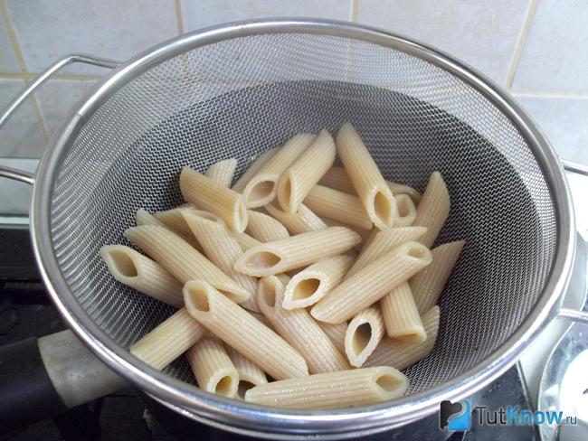 Макароны отварены