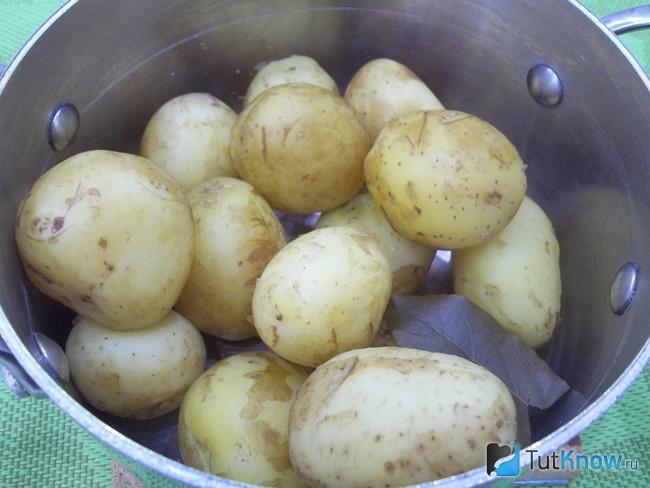 Картофель отварен