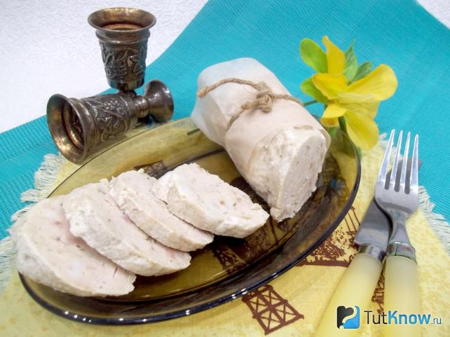 Готовая куриная колбаса