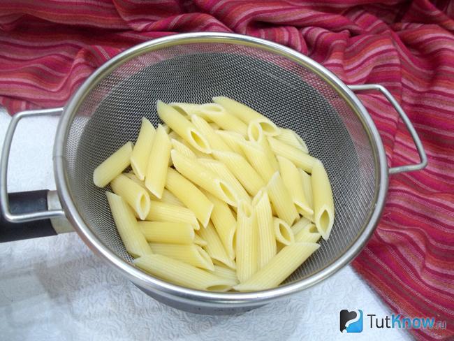 Макароны отварены