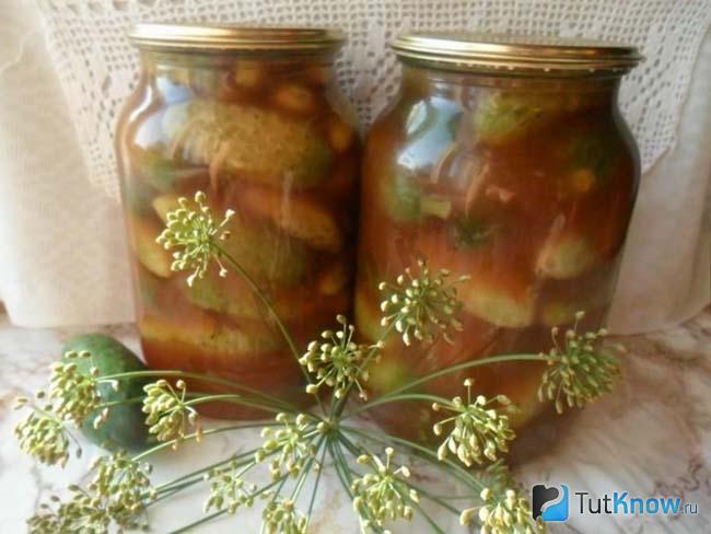 Маринованные огурцы с чили