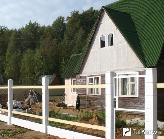 Опоры для забора из штакетника
