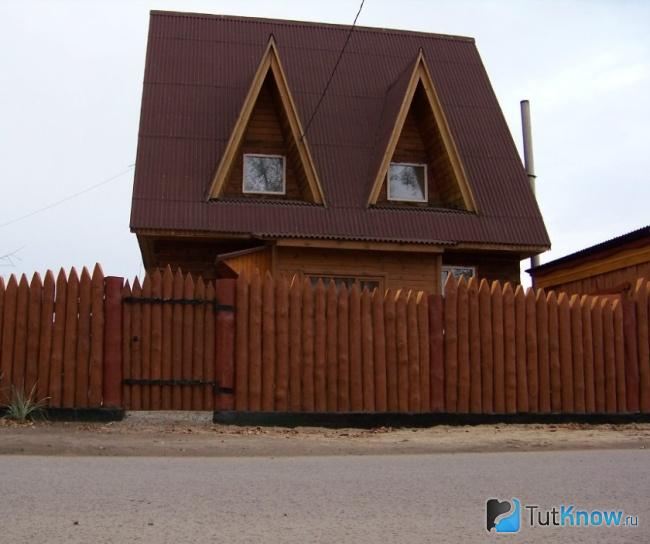 Частокол на опорах