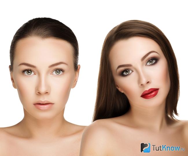 Результат увеличения скул