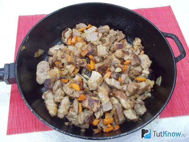 Продукты жарятся