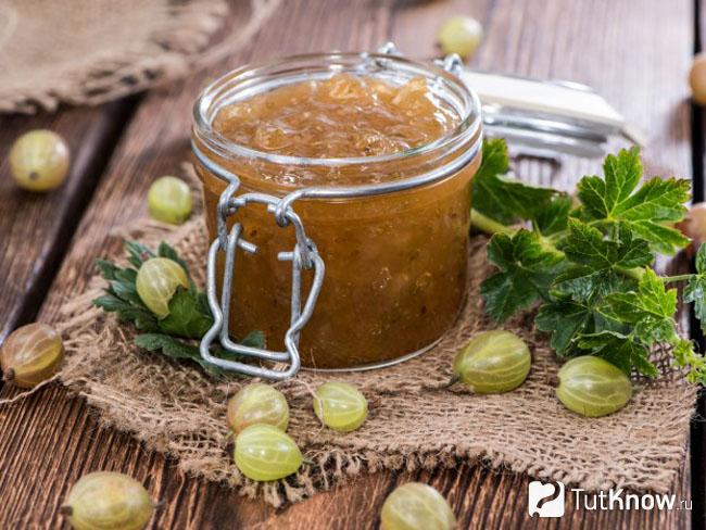 Повидло из крыжовника с апельсином