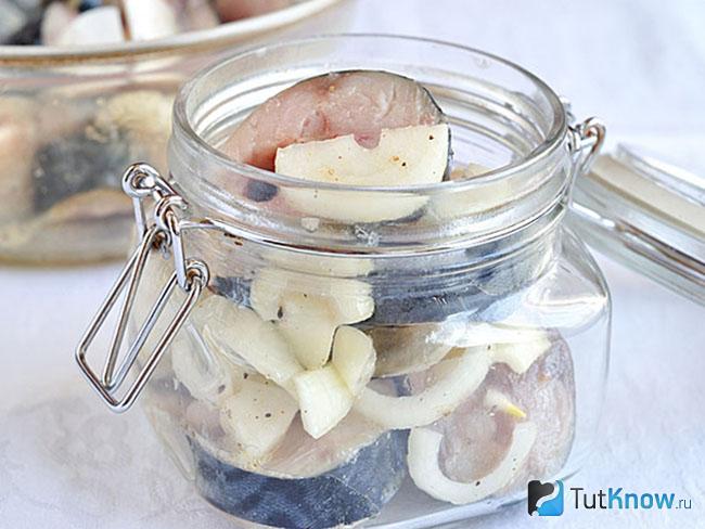 Маринованная скумбрия пряного посола