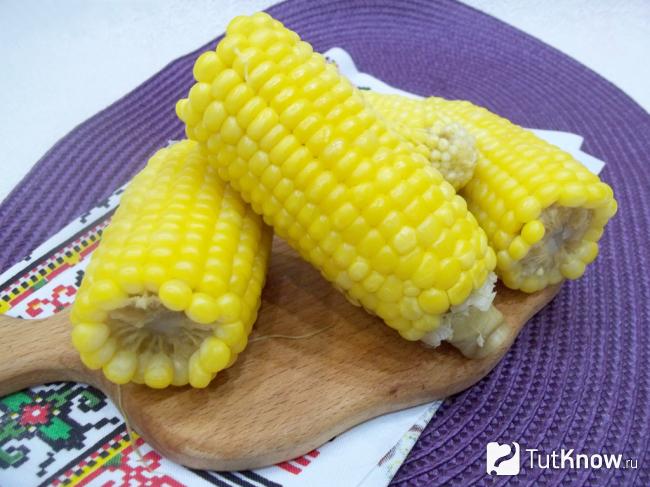 Готовая отварная кукуруза для салата