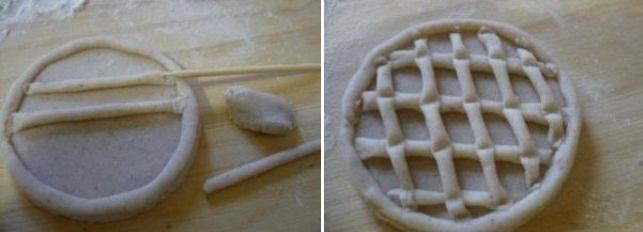 Заготовка для создания еды из солёного теста