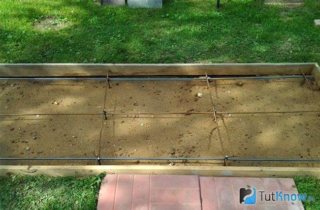 Вариант установки армирующего пояса