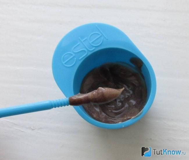 Приготовление краски для бровей
