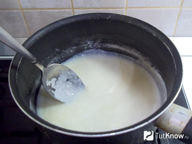 Каша варится