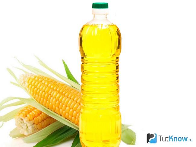 Бутылка с кукурузным маслом