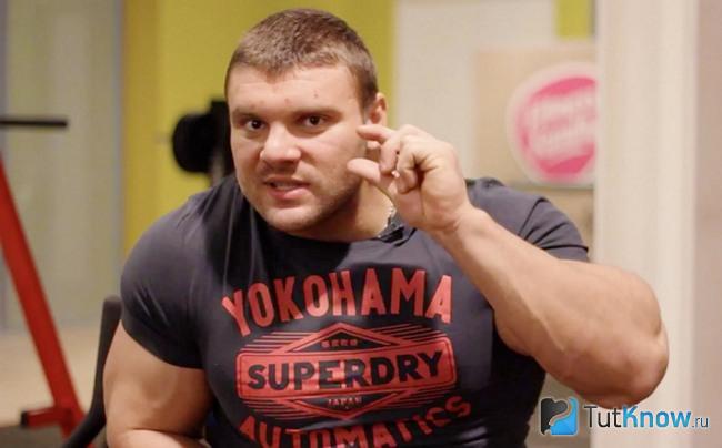 Спортсмен крупным планом