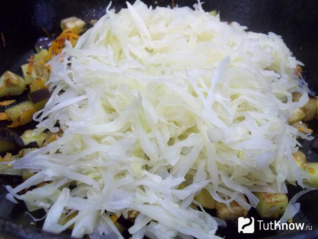 Капуста добавлена к моркови
