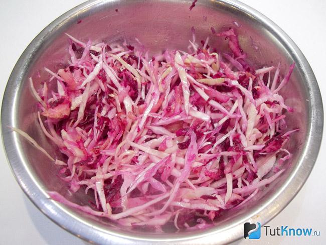 Продукты перемешаны