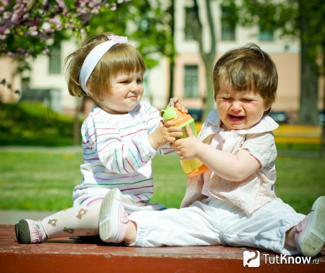 Ребенок забирает чужую игрушку