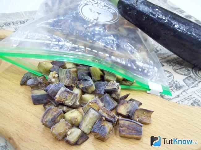 Готовые замороженные баклажаны на зиму для рагу