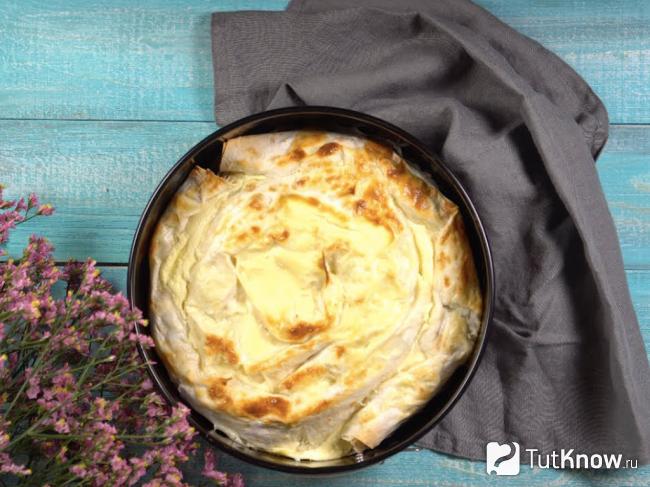 Мясной пирог из лаваша