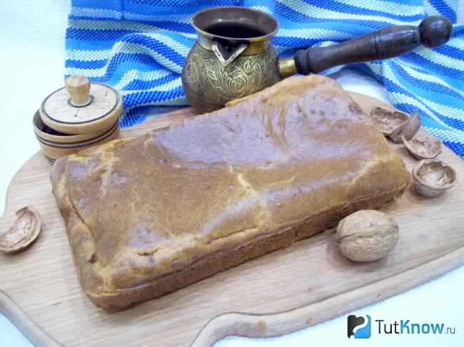 Готовый кекс на кислом молоке