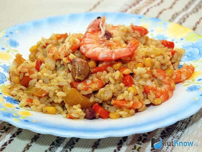Жареный рис с мясом