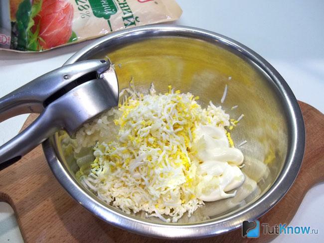 К продуктам добавлен чеснок