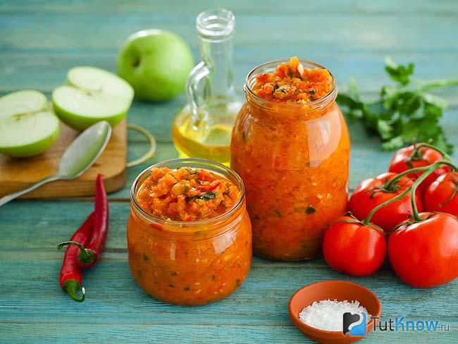 Салат с рисом на зиму