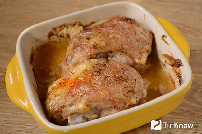 Куриные бёдра, запечённые в духовке
