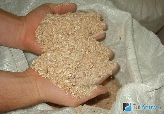 Овсяная мука крупным планом
