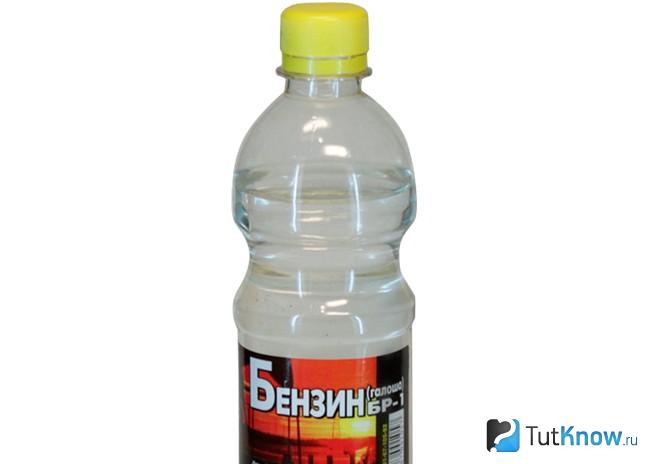 Бутылка с бензином