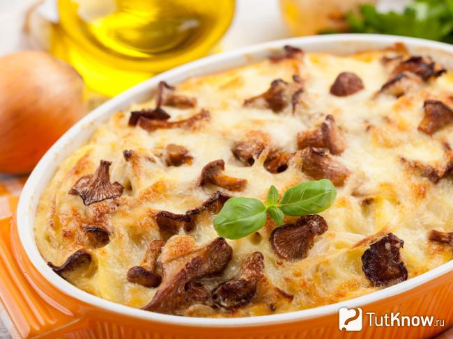 Запеканка с грибами