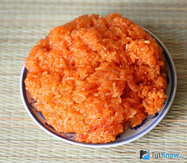 Рис с момордикой кохинхинской