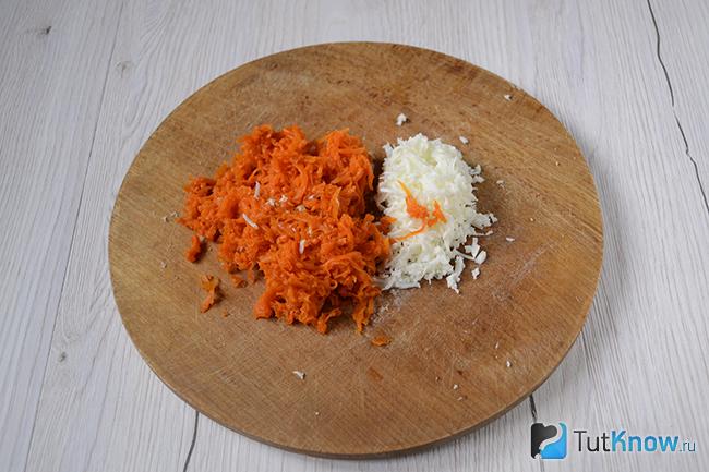 Вареная морковка и ячный белок