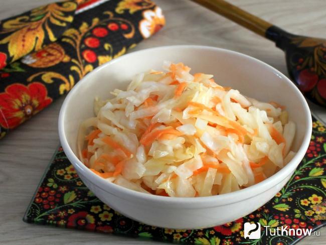 Приготовление маринованной капусты
