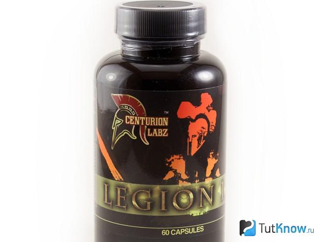 Банка с препаратом Centurion Labz Legion на белом фоне