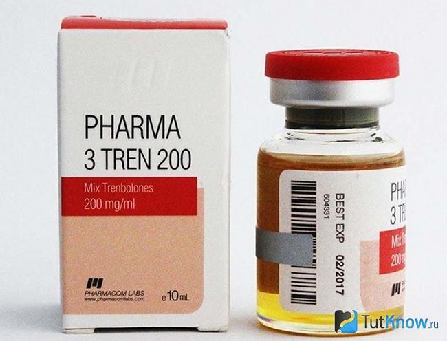 Упаковка и баночка ТриТрена на белом фоне