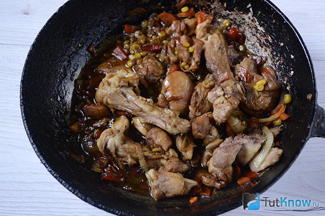 Готовая подлива с куриным мясом